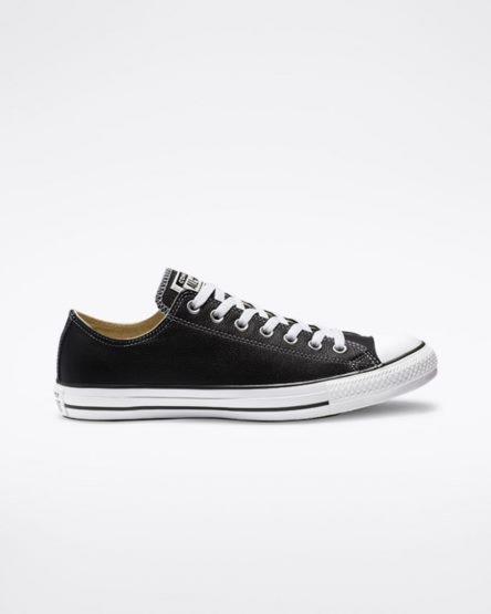 Dámské Boty Nízké Converse Chuck Taylor All Star Læder Černé | CZ AFS3170